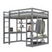 Cama alta para niños 148x205 Cama alta para niños 148x205 Gris