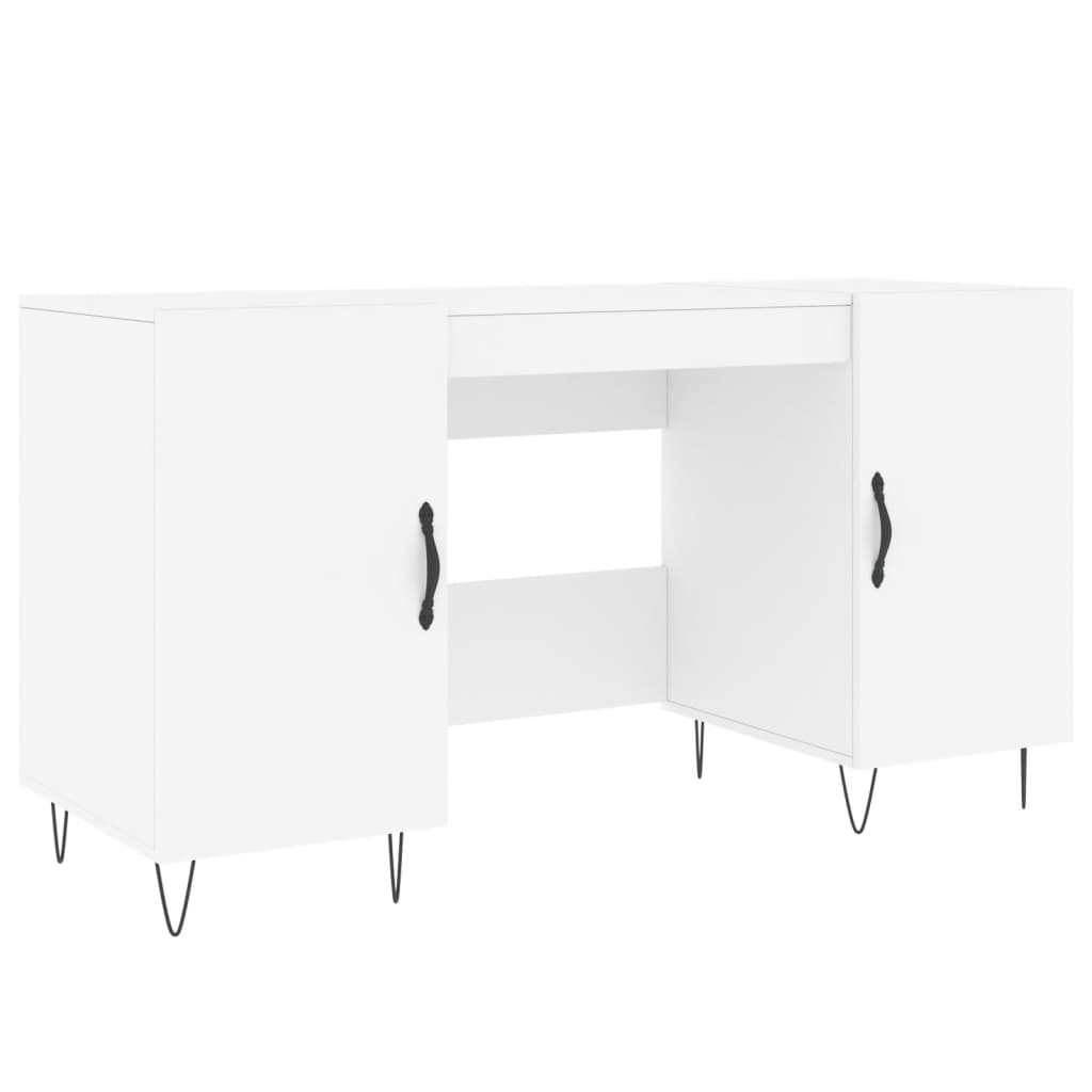 Escritorio - mesa de ordenador madera de ingeniería blanco 140x50x75 cm