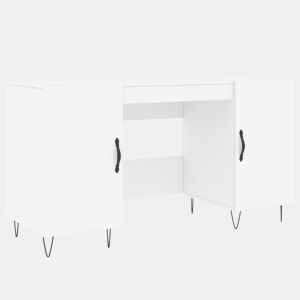 Secretária Escrivaninha de computador - 140x50x75 cm derivados de madeira branco