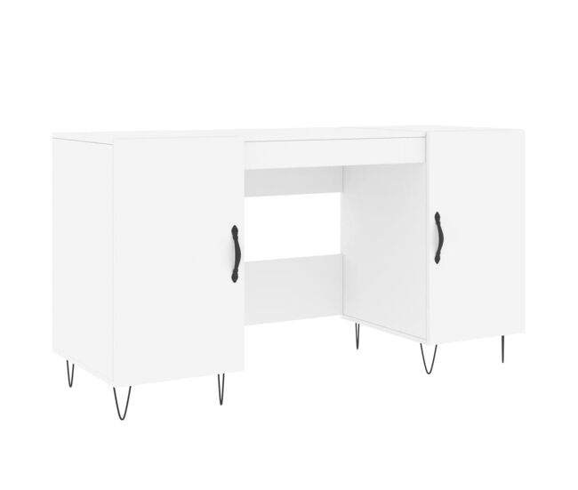 Escritorio - mesa de ordenador madera de ingeniería blanco 140x50x75 cm