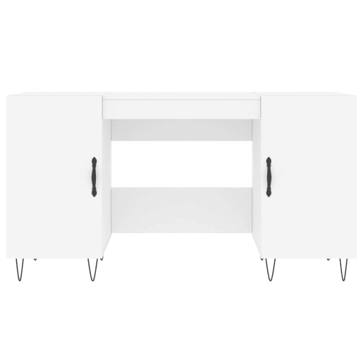 Secretária Escrivaninha de computador - 140x50x75 cm derivados de madeira branco