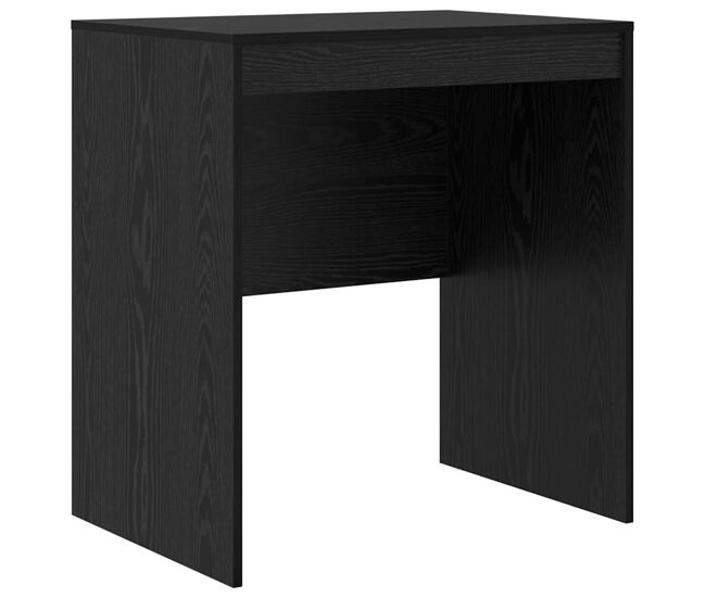 Escritorio - mesa de ordenador roble negro 70 x 50 x 76 cm madera contrachapada