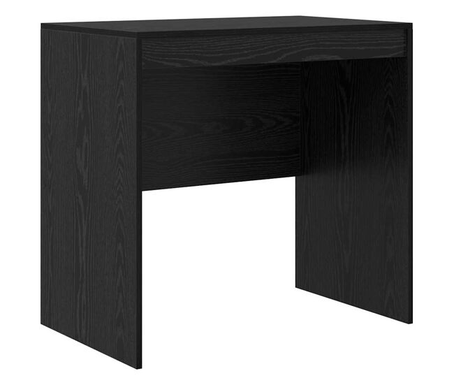 Escritorio - mesa de ordenador roble negro 80 x 50 x 76 cm madera contrachapada