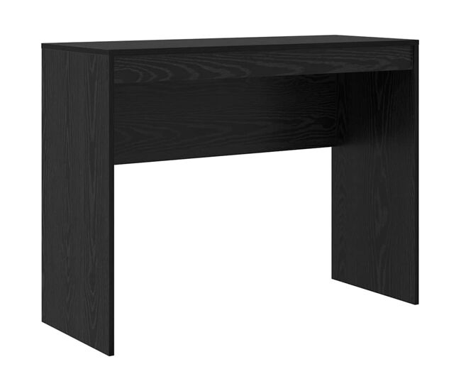 Escritorio - mesa de ordenador roble negro 100 x 40 x 76 cm madera contrachapada