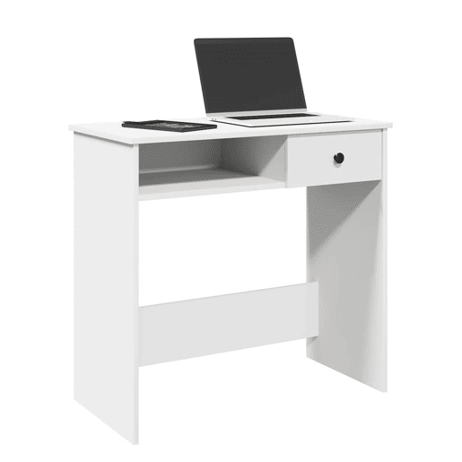 Secretária Escrivaninha de computador - 80x40x75 cm derivados de madeira branco