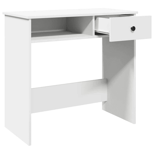 Secretária Escrivaninha de computador - 80x40x75 cm derivados de madeira branco