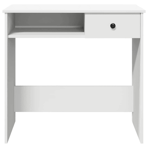Secretária Escrivaninha de computador - 80x40x75 cm derivados de madeira branco