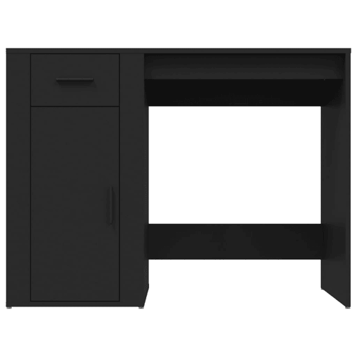 Secretária Escrivaninha de computador - 100x49x75 cm derivados de madeira preto