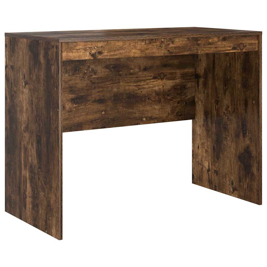 Escritorio - mesa de ordenador roble ahumado 100 x 50 x 76 cm madera contrachapada