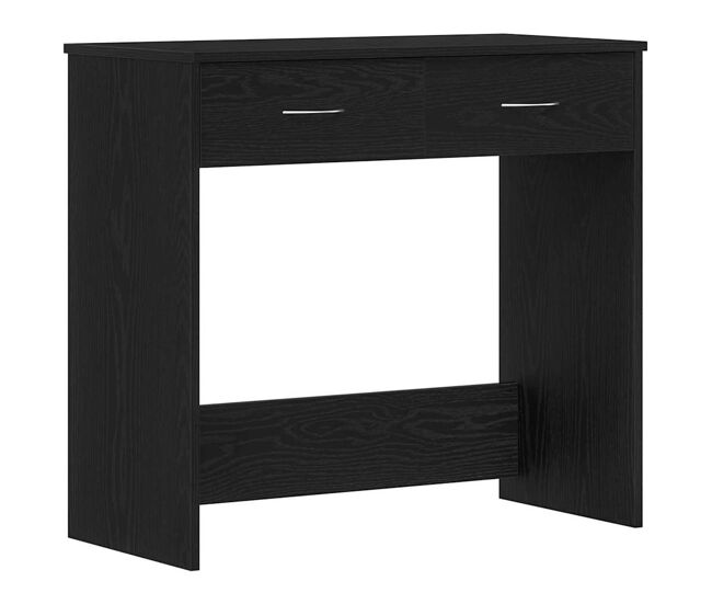 Escritorio - mesa de ordenador negro roble 80x40x75 cm madera fabricada