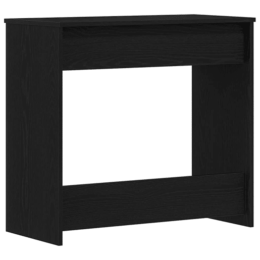 Secretária Escrivaninha de computador - Preta em Carvalho 80x40x75 cm em Madeira de Engenharia