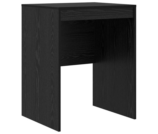 Escritorio - mesa de ordenador roble negro 60 x 50 x 76 cm madera contrachapada