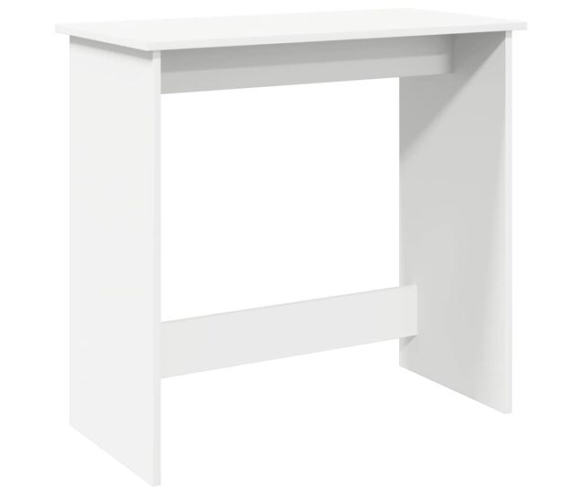 Escritorio - mesa de ordenador de madera contrachapada blanco 80x40x75 cm