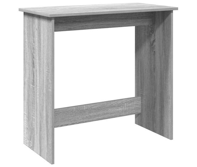 Escritorio - mesa de ordenador de madera contrachapada gris sonoma 80x40x75 cm