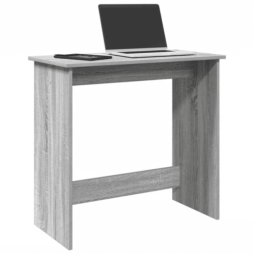 Secretária Escrivaninha de computador - 80x40x75 cm derivados de madeira cor cinzento sonoma