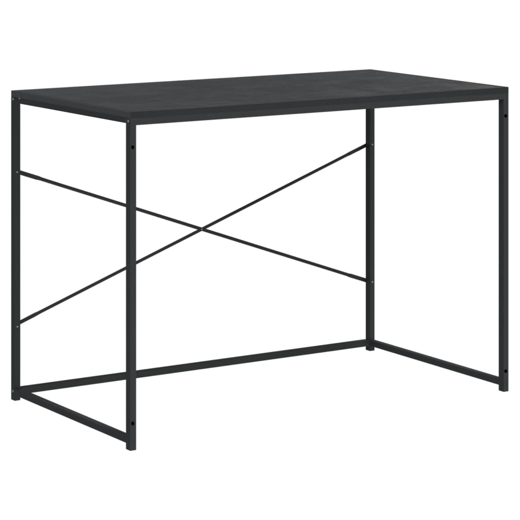 Escritorio - mesa de ordenador de ordenador aglomerado negro 110x60x70 cm