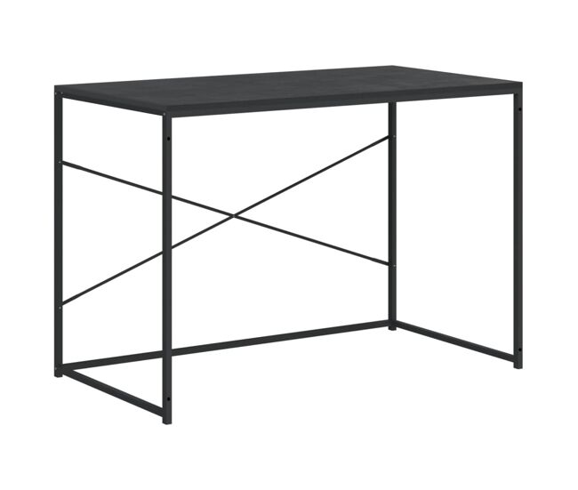 Escritorio - mesa de ordenador de ordenador aglomerado negro 110x60x70 cm