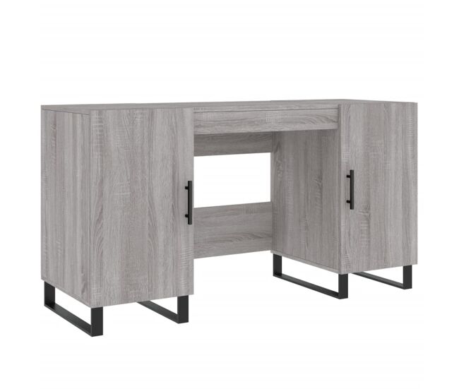 Escritorio - mesa de ordenador madera de ingeniería gris sonoma 140x50x75 cm