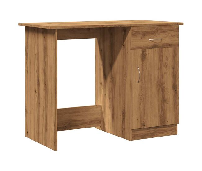 Escritorio - mesa de ordenador de madera de ingeniería roble artisan 100x50x76 cm