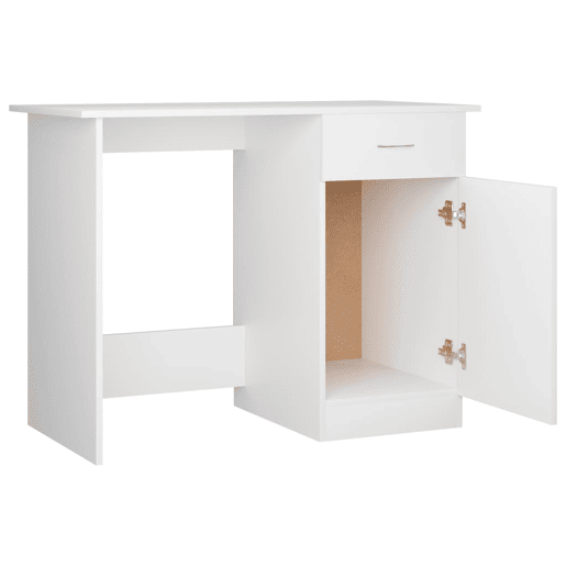 Secretária Escrivaninha de computador - 100x50x76 cm derivados de madeira branco