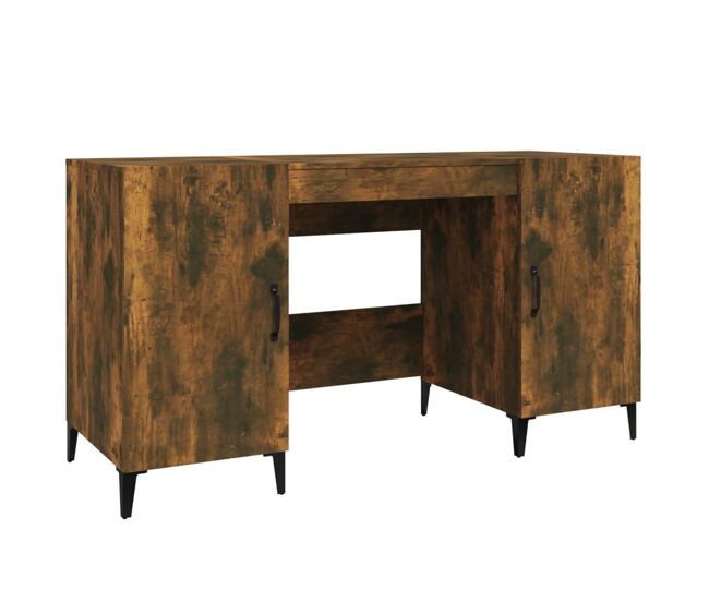 Escritorio - mesa de ordenador madera contrachapada roble ahumado 140x50x75 cm