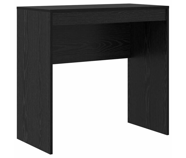 Escritorio - mesa de ordenador roble negro 80 x 40 x 76 cm madera contrachapada