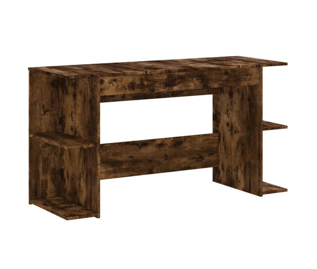 Escritorio - mesa de ordenador madera de ingeniería roble ahumado 140x50x75 cm