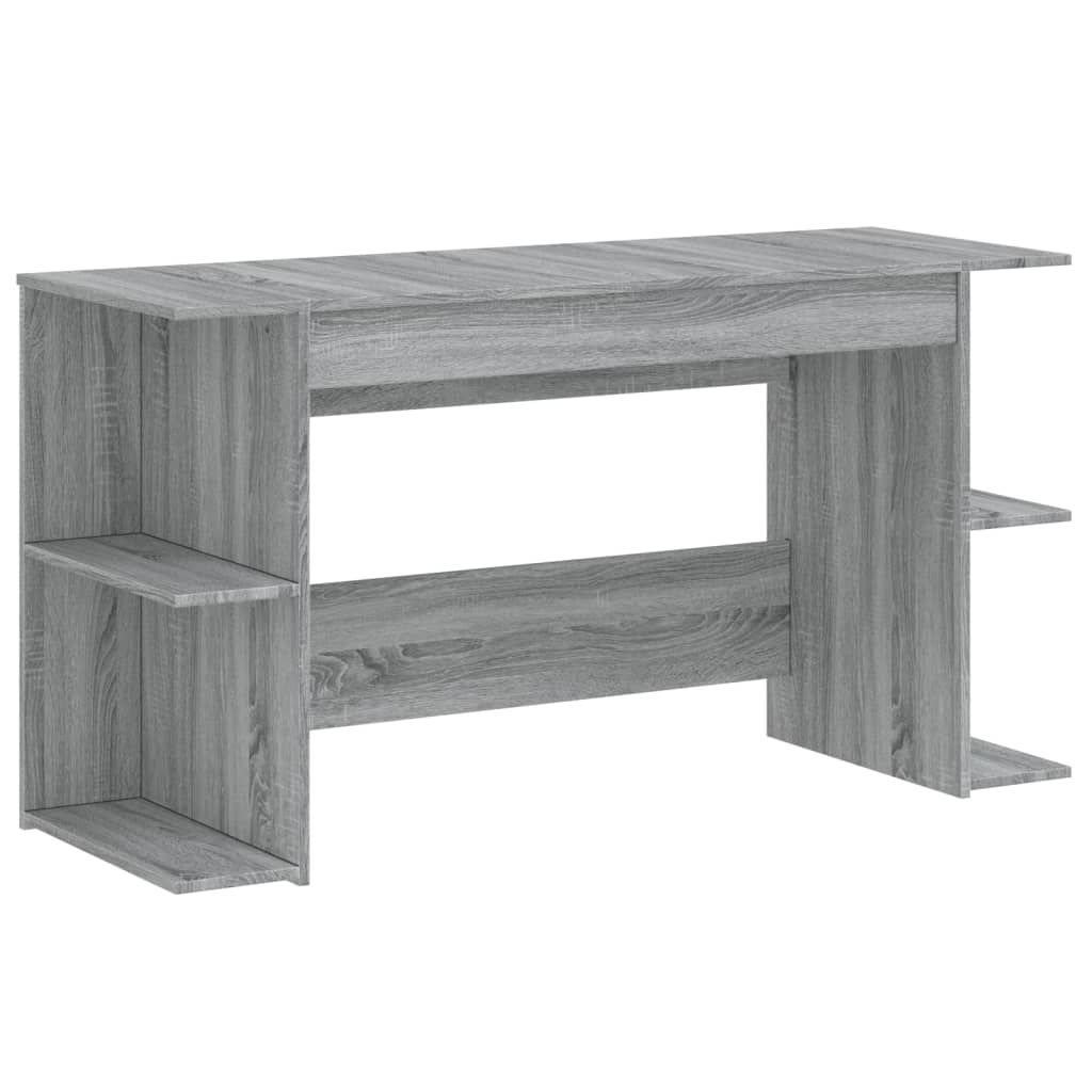 Escritorio - Mesa de Ordenador 140x50 Roble/ Gris
