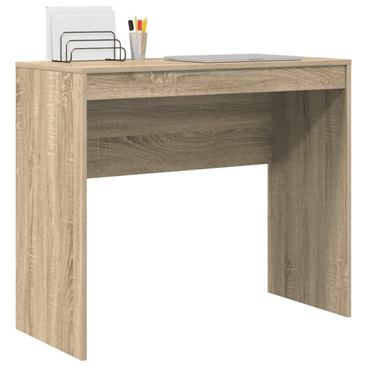Secretária Escrivaninha de computador - Carvalho sonoma 90 x 40 x 76 cm Madeira processada