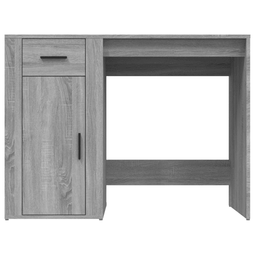 Secretária Escrivaninha de computador - 100x49x75 cm derivados de madeira cinzento sonoma