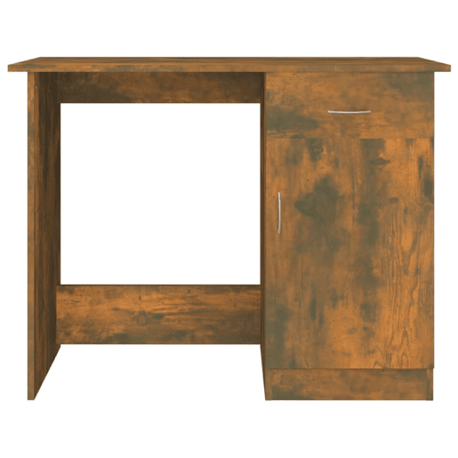 Secretária Escrivaninha de computador - 100x50x76cm derivados de madeira cor carvalho fumado
