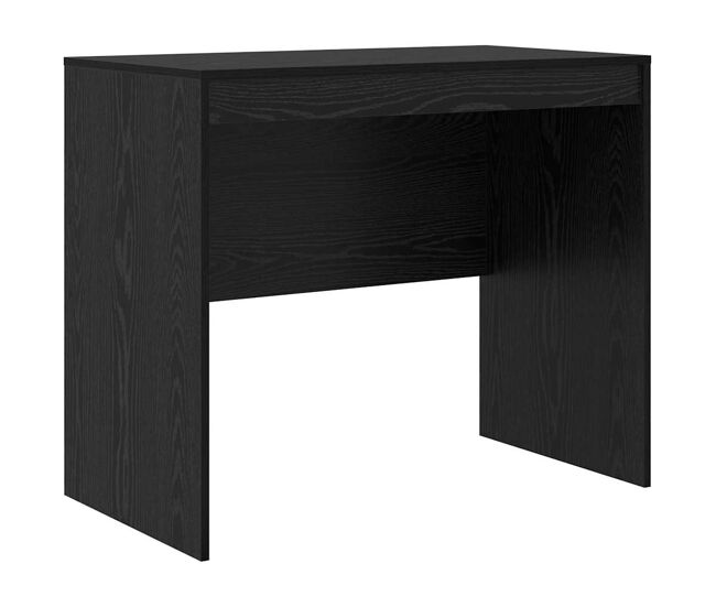 Escritorio - mesa de ordenador roble negro 90 x 50 x 76 cm madera contrachapada