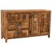 Aparador de madera con 2 puertas y 3 cajones Aparador de madera con 2 puertas y 3 cajones Marrón