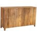 Aparador de madera con 2 puertas y 3 cajones Aparador de madera con 2 puertas y 3 cajones Marrón