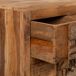 Aparador de madera con 2 puertas y 3 cajones Aparador de madera con 2 puertas y 3 cajones Marrón