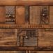 Aparador de madera con 2 puertas y 3 cajones Aparador de madera con 2 puertas y 3 cajones Marrón