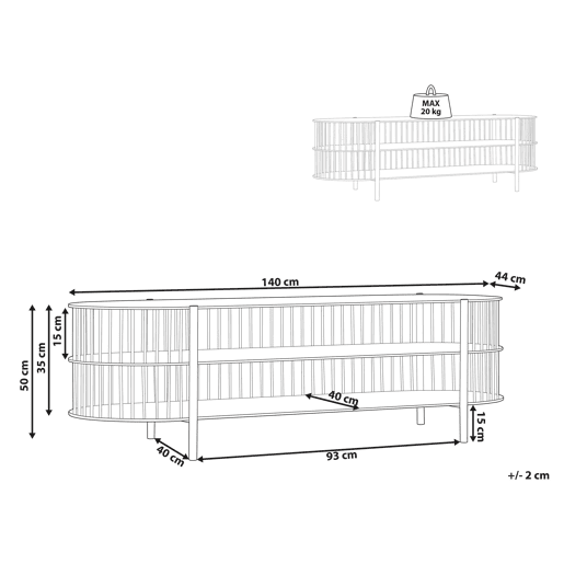 Beliani Mesa de TV BIRSON