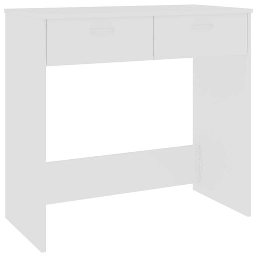 Secretária Escrivaninha de computador - 80x40x75 cm derivados de madeira branco