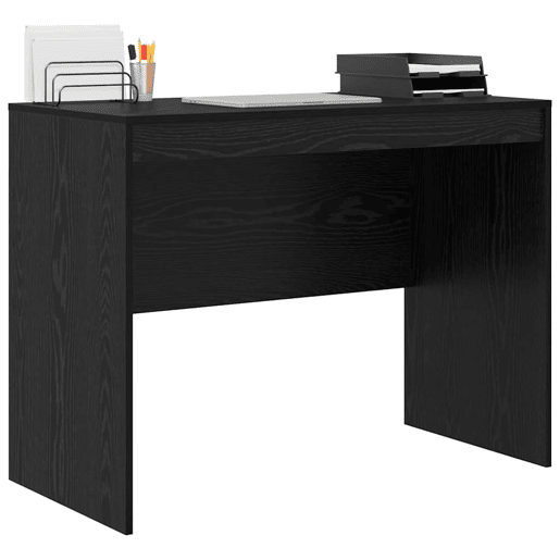 Secretária Escrivaninha de computador - Carvalho preto 100 x 50 x 76 cm Madeira processada