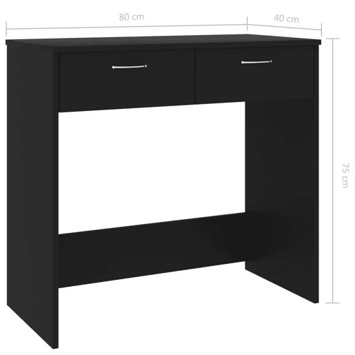 Secretária Escrivaninha de computador - 80x40x75 cm derivados de madeira branco