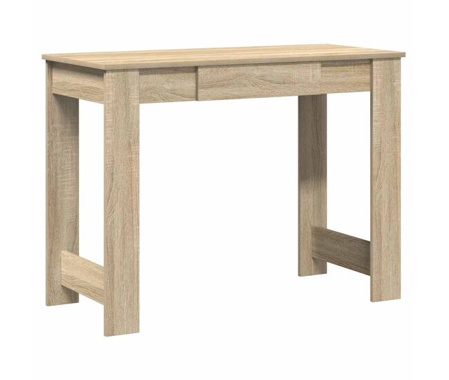 Escritorio - mesa de ordenador madera contrachapada color roble sonoma 100x45x75 cm