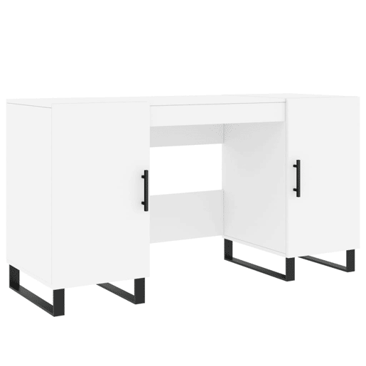 Secretária Escrivaninha de computador - 140x50x75 cm derivados de madeira branco