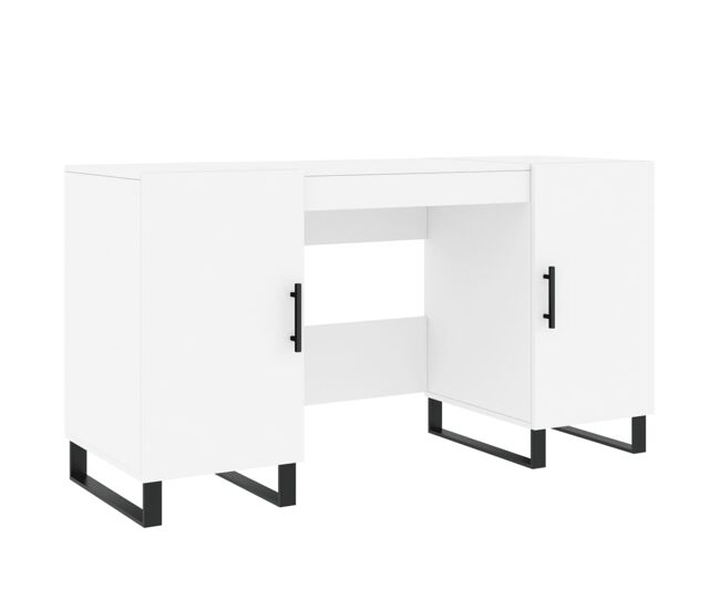 Escritorio - mesa de ordenador madera de ingeniería blanco 140x50x75 cm