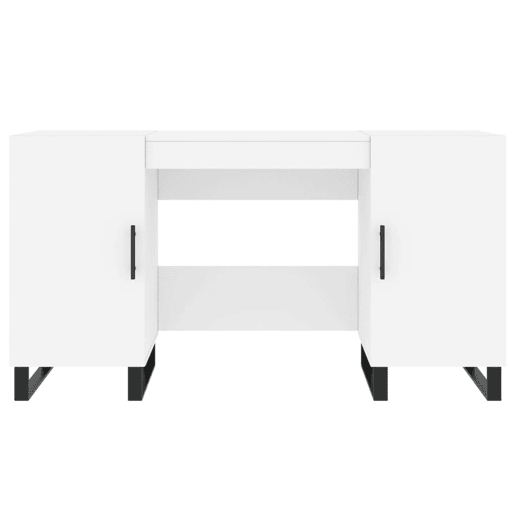 Secretária Escrivaninha de computador - 140x50x75 cm derivados de madeira branco