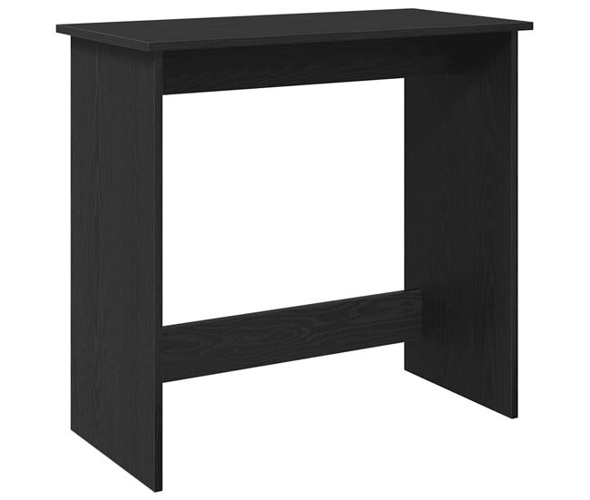 Escritorio - mesa de ordenador de madera contrachapada negro 80x40x75 cm