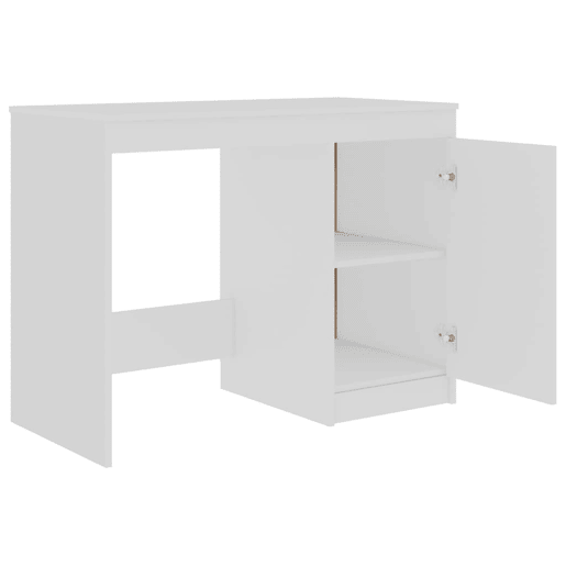 Secretária Escrivaninha de computador - 140x50x76 cm contraplacado branco