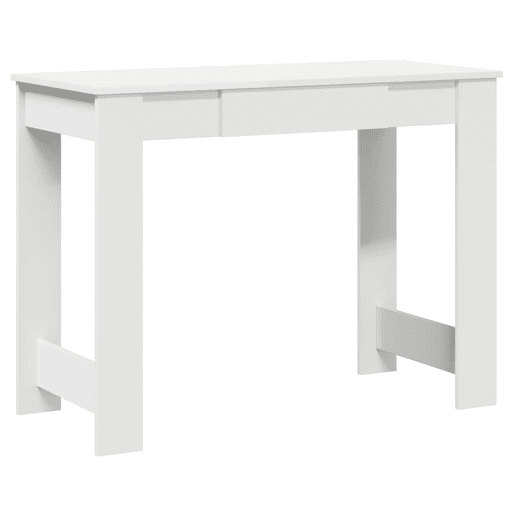 Secretária Escrivaninha de computador - 100x45x75 cm derivados de madeira branco