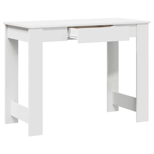 Secretária Escrivaninha de computador - 100x45x75 cm derivados de madeira branco