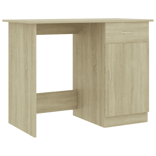 Secretária Escrivaninha de computador - 100x50x76cm derivados de madeira carvalho sonoma