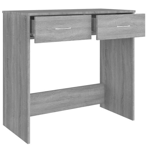 Secretária Escrivaninha de computador - 80x40x75 cm derivados de madeira cor cinzento sonoma